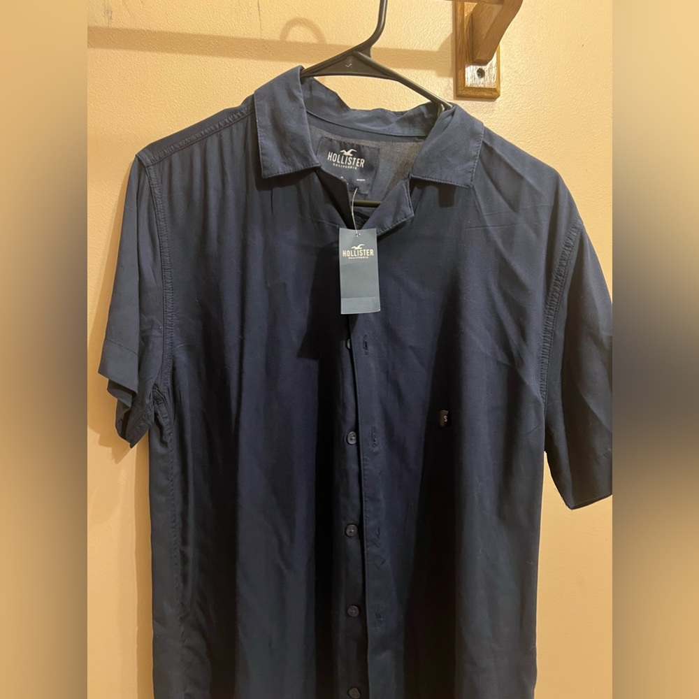 Blue Hollister Polo